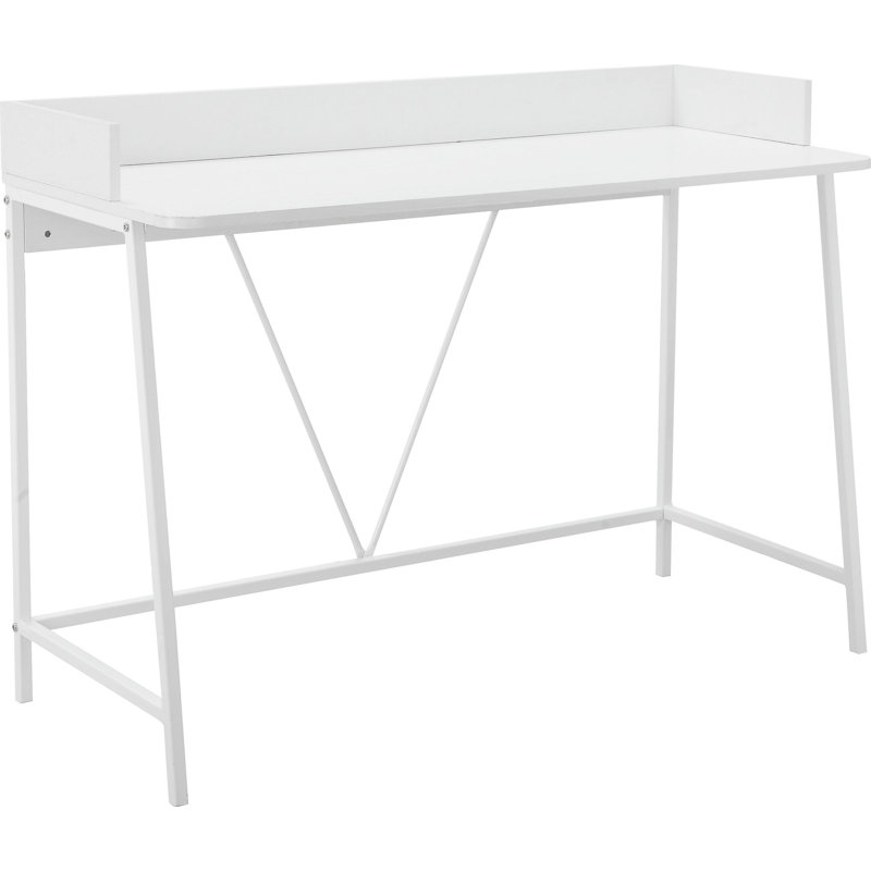 Ahaan Metal Base Writing Desk, White