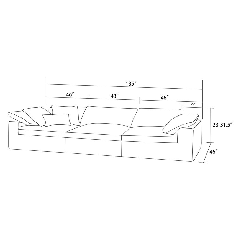 Dawens Upholstered Sectional Reversible