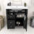 Sriyaan Bathroom Vanity with Ceramic Top, Bathroom Storage Cabinet with 2 Drawers and Tip-out Drawer-411531477-411531476