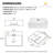 Los Flexi Floating Wall Mount Sink with 3-Hole, White Ceramic with Overflow-114119043-114119045