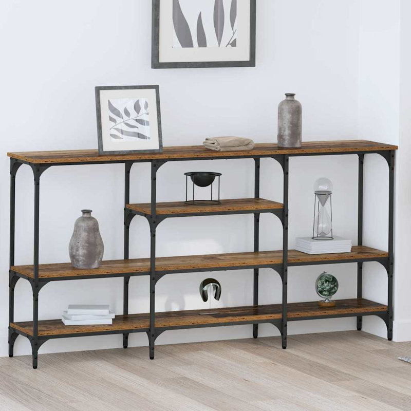 Console Table 160 X 29 X 80 Cm Engineered Wood, Old Wood
