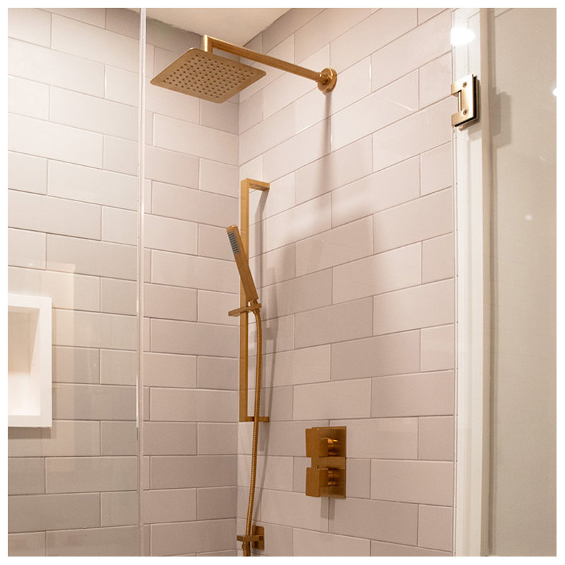 Eleganza 1861 Hand Held Shower Head, Brushed Gold