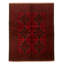 Tapis décoratif en laine rouge de conception unique noué à la main New Age 5 pi x 6 pi 5 po Denazia