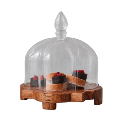 Glass Cloche - Quatrefoil