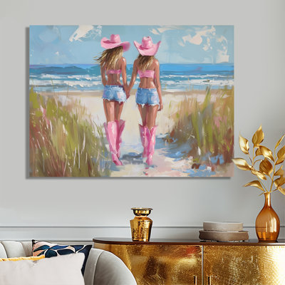 Cowgirls Surfside Beach Babes - Cowgirls, art mural