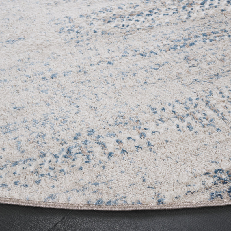 Nurit Performance Abstract Rug, Round 6'7"