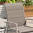 4-Person Patio Dining with Round Metal Dining Table and 4 Padded PVC-coated polyester Chairs-140078419