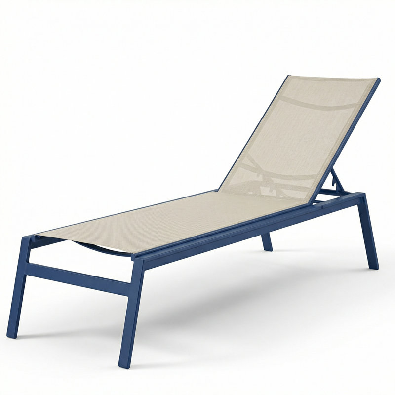 Chaise, Augustine Oyster II Sling/Midnight