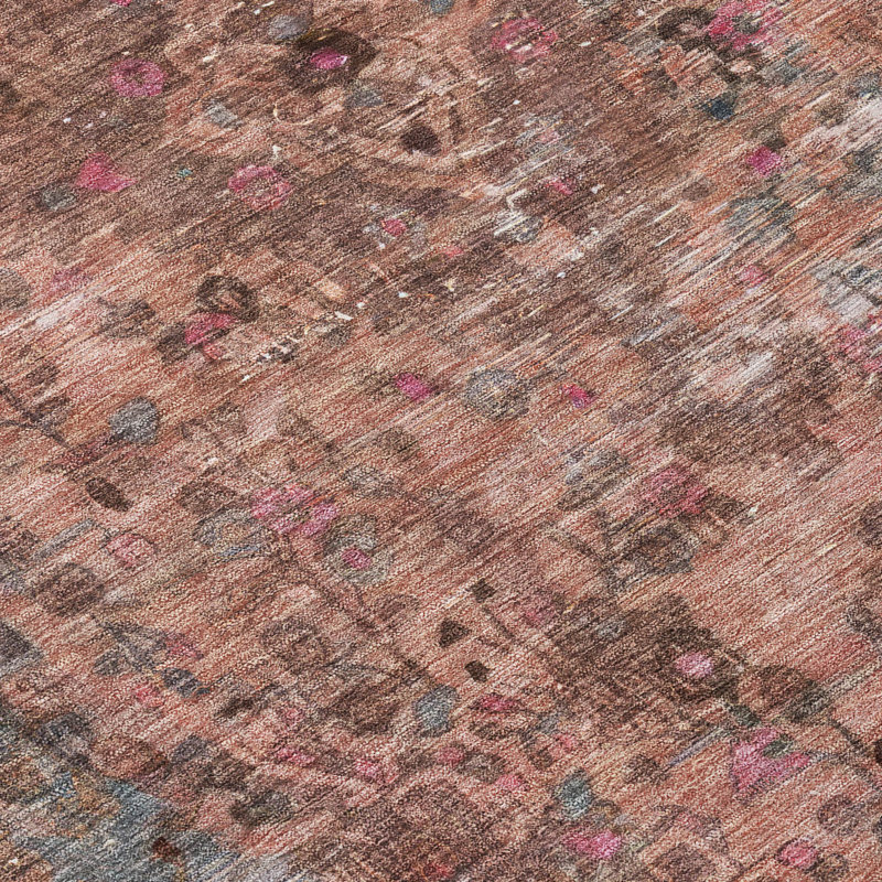 Tapis intérieur / extérieur rose Blazura, 5' x 7'6"