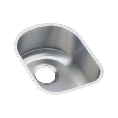 Lustertone 14" L x 17.5" W Undermount Kitchen Sink with Basket Strainer