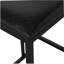 Ensemble de tabourets de bar noirs en cuir synthétique pour 2 personnes, tabourets de bar à hauteur de comptoir avec repose-pieds.