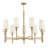 Fenwick Nine-Light Chandelier w/ Natural Paper Shades-94487051