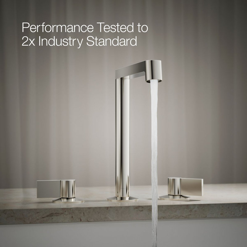 Components Deck-Mount Bath Spout With Row Design, Polished Nickel