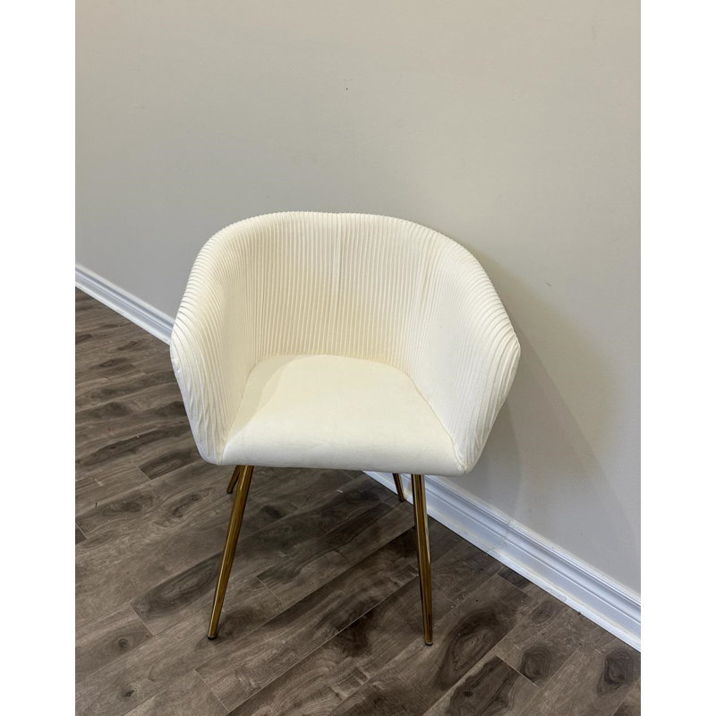 Arienne 17.5'' H Velvet Upholstered Armchair