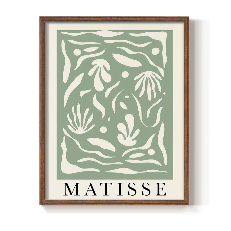 Matisse CLXXXIV Framed Print - Solid Wood, Brown, 20" H x 16" W