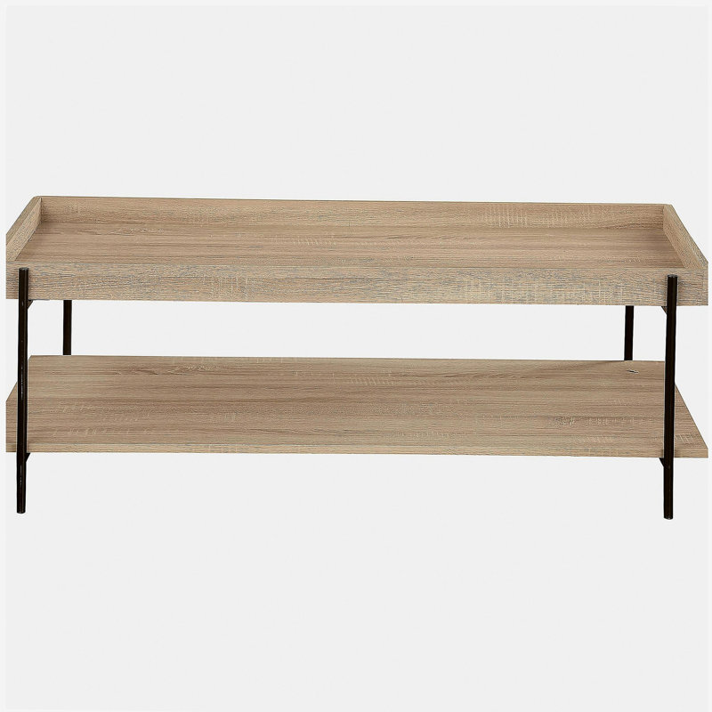Miller Light Brown Rectangle Engineered Wood Coffee Table