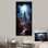 Moonlit Cliffside Mistery Landscape III - Art mural lune