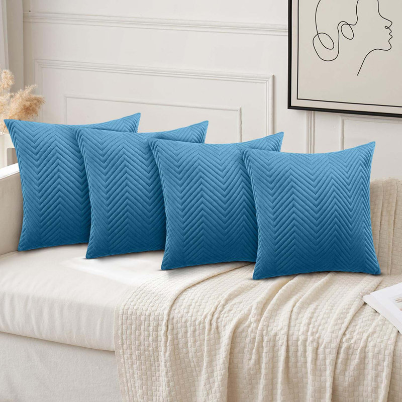 Square Throw Cushion Pad, Teal