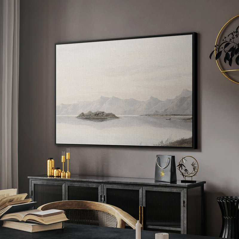 «Vintage Landscape -MXI» sur toile, Noir, H 17 po x l 25 po