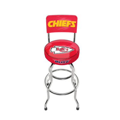 Kansas City Chiefs NFL Blitz High Back Adjustable Swivel Stool, Arcade 1Up