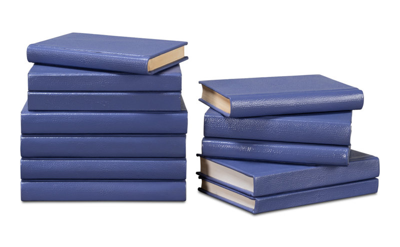 Shagreen Handmade and Media Decorative Book, Blue
