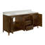 Alsup 72'' Free Standing Double Bathroom Vanity with Calacatta Quartz Top-92018224