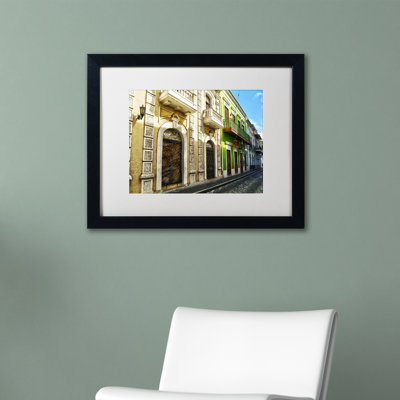 « old san juan 8 », reproduction de photo encadrée