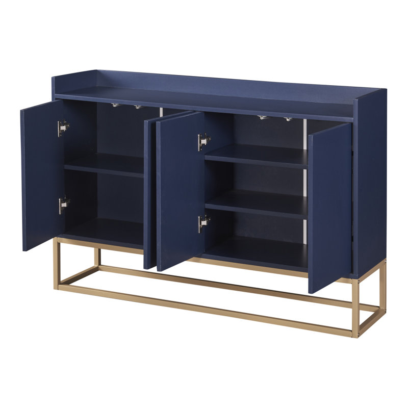 Buffet bleu marine avec intérieur spacieux, Marine