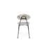 Chaise d’appoint rembourrée en noir/gris
