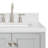 36.25'' Single Bathroom Vanity with Carrara Quartz Top-1781507118-1781507113