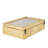 Cole And Grey Rattan Handmade Wrapped 6 Slot Jewellery Box With Tempered Glass Top