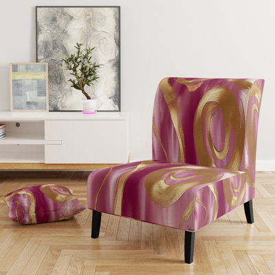 Fauteuil de chambre rembourré Glam Mettalic II