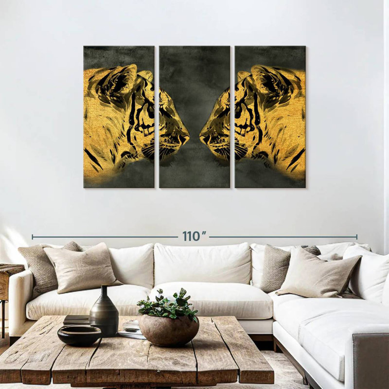 Brampt Golden Tigers, 48" H x 74" W