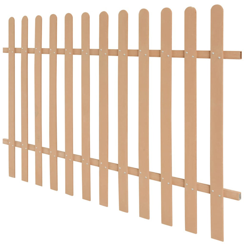 Ayia 200 cm W Fence Panels Fencing, Brown, 120cm H x 200cm W