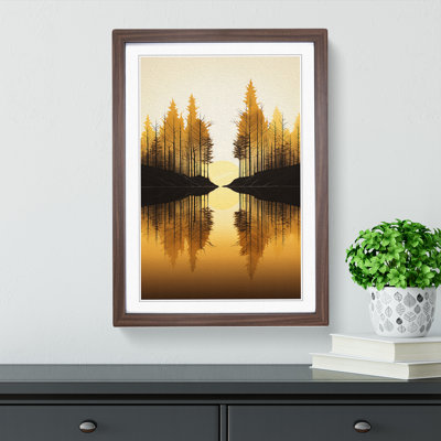 Forest Minimalism Art - Framed Print