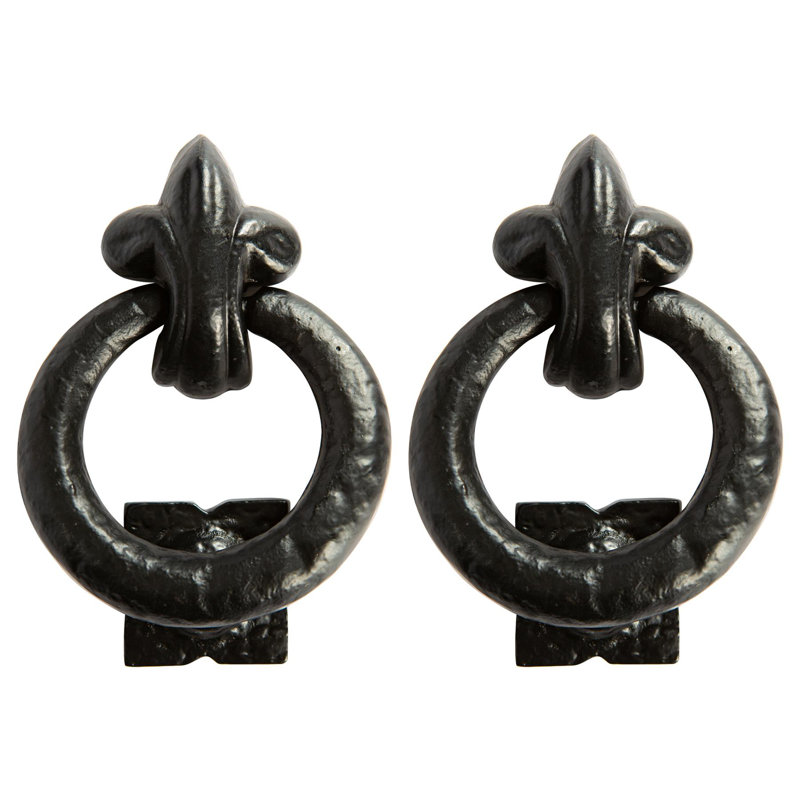 Hammer & Tongs - Fleur De Lis Door Knocker - H140mm - Black