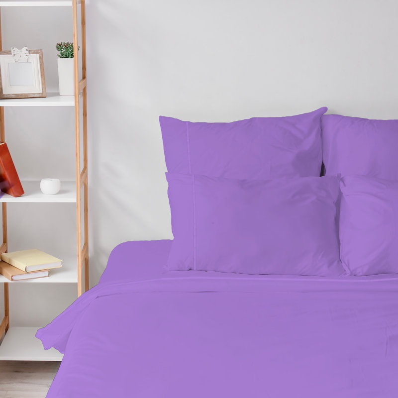 6 Piece Ultra Soft Double Brushed Microfiber Sheet Set, Cooling Sheets with Extra Deep Pockets - Machine Washable, Mauve