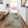 Machine Washable Indoor/Outdoor Xhevrie Green Rug
