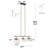 6-Light Globe Kitchen Island Linear Pendant
