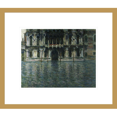 «Contarini Palace Venice» par Claude Monet, impression giclée encadrée