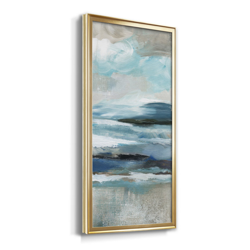 «Distant Drama II», reproduction sur toile encadrée, Or, H 18,5 po x l 24,5 po x P 1,5 po