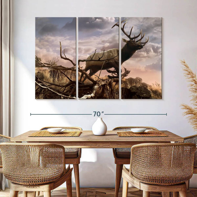 Elk Adventure, 42" H x 65" W