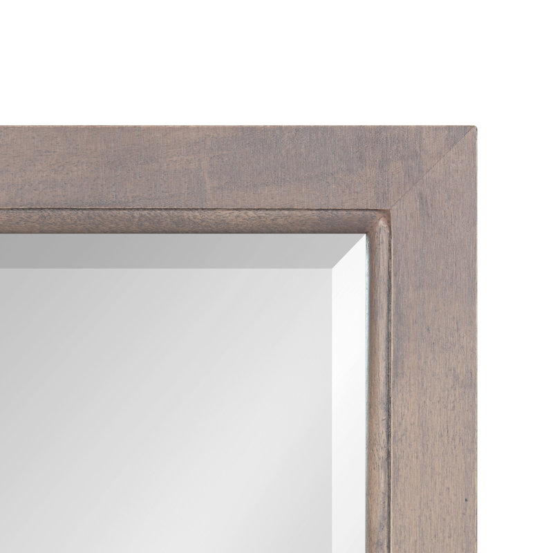 Herbst Flat Mirror, 24" x 18", Gray
