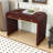 Wood Vanity Table with Flip-Up Mirror and Dual Drawers-154656321