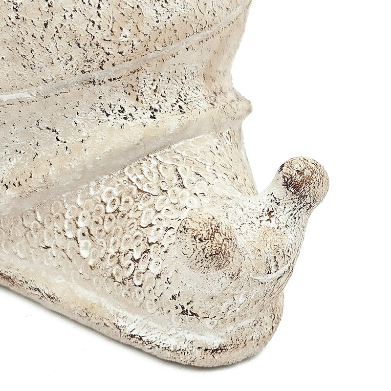 Jardinière décorative texturée beige sable et ciment 8,3 po x 7,7 po pour décor côtier avec plantes succulentes