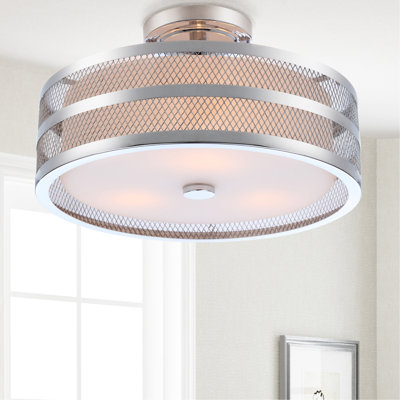 Jeanelle Glass Semi Flush Mount