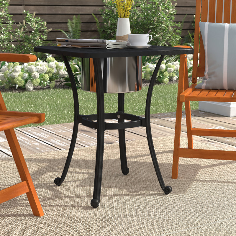 Carterton Square Metal Outdoor Side Table , 21'' in. W 21'' in. D