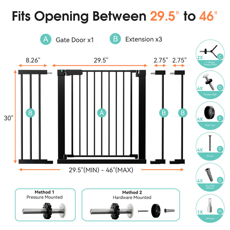 Safety Gate, Black