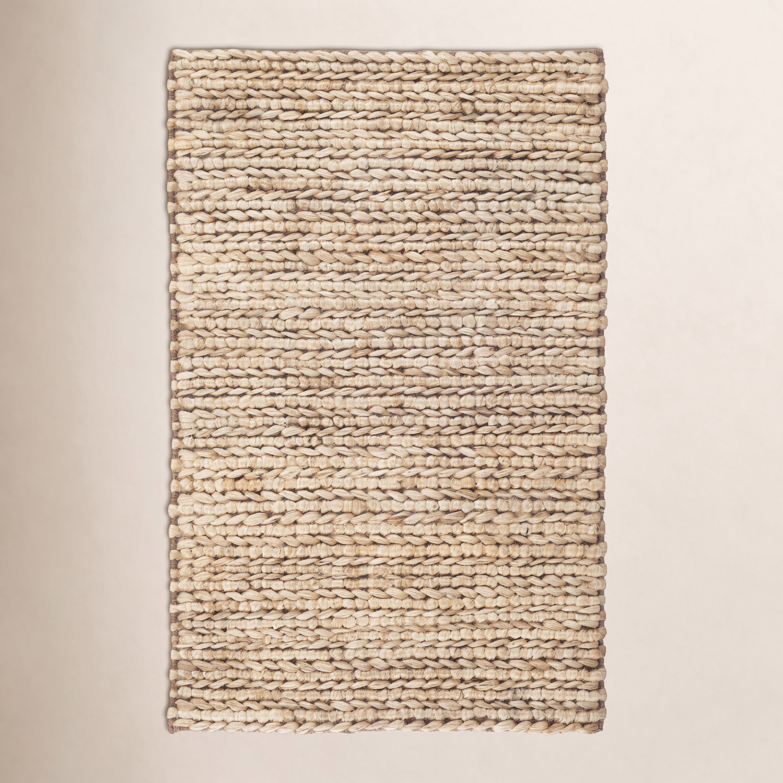 Jute Woven Natural Hand-Woven Jute Rug, Rectangle 5' x 8'