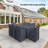 Kinde Alyne 8-Person Outdoor Bistro Set Covers, Water-Repellent UV-Resistant Polyester With Tie-Downs